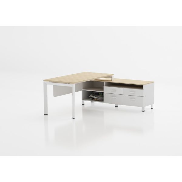 Wooden Modern Executive Office Desk , Office Manager Table Furniture