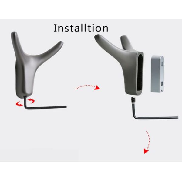 Simple Modern Chrome Cloth Hanging Hooks Wall Mounted Adjustable Hat Holder Zinc Gold Cap Holder
