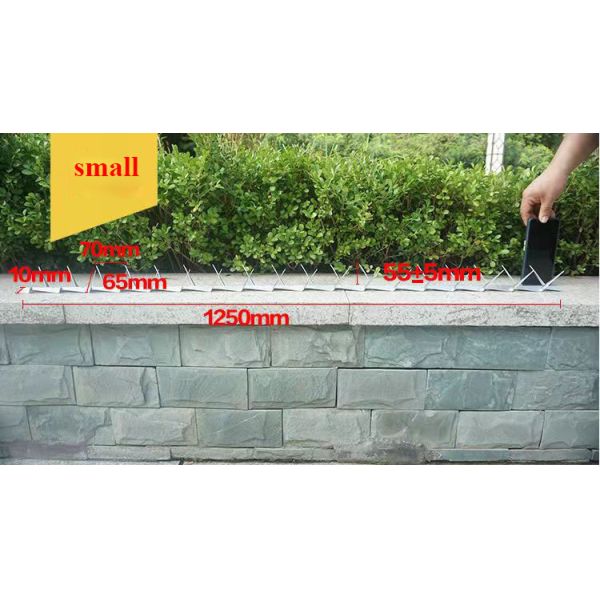 Single Razor Sharp Block Wall Security Spikes PVC Coated