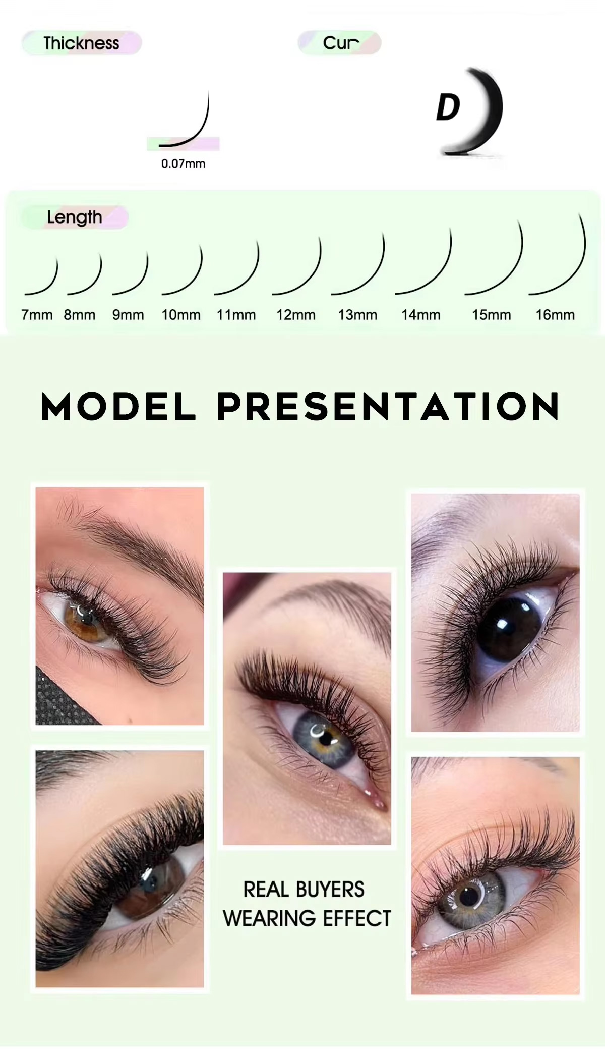 Shape Volume Eyelashes Extension Individual False Eyelashes W Lash 3d 5d 6d Clover Lashes Private Label