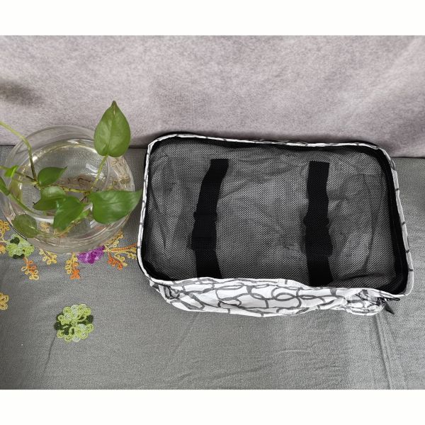 Versatile Custom Gray Storage Bag for Electronic Devices Lightweight and Waterproof
