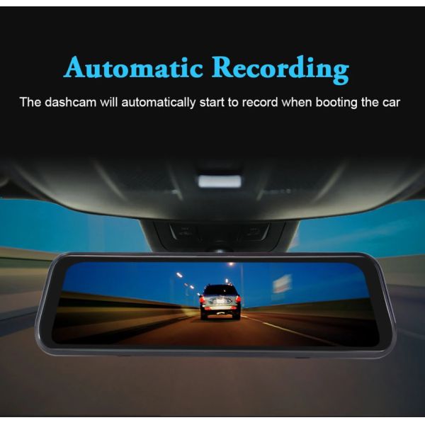 IP57 Waterproof Car DVR Camera Mirror Monitor 1080P HD
