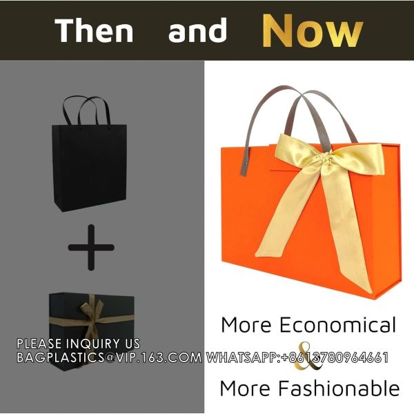 Ribbed Hard Gift Box With Magnetic Closure Lid 14" X 9" X 4" Rectangle Favor Boxes With Classy Black Finish