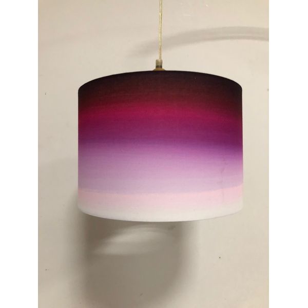 Gradient Color Digital Print Lampshades Blue Ombre Hanging Shade Pendant