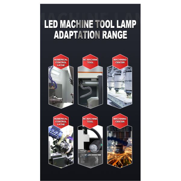 24V Machine Tool CNC Machine Work Lights 6000K 70000hrs Easy Installation