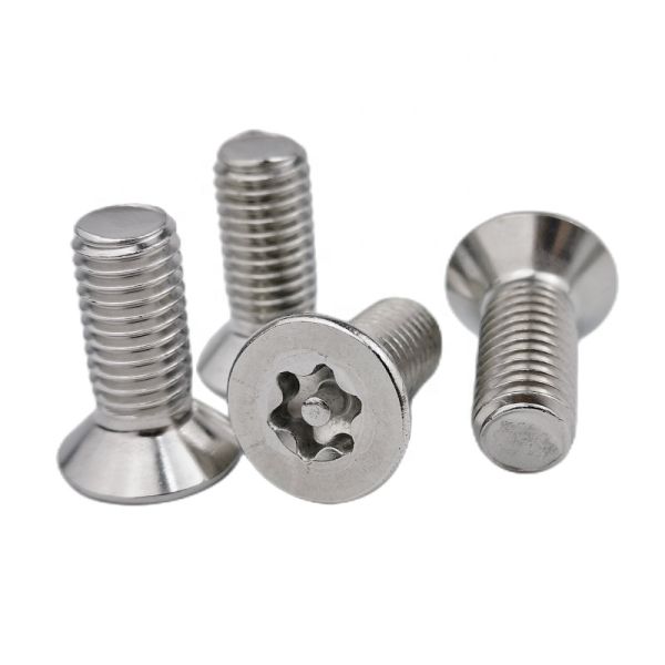 Customized GB2674 Stainless Steel Torx Countersunk Flat Head Screws With Stud M4 Passivated Measurement System Inch