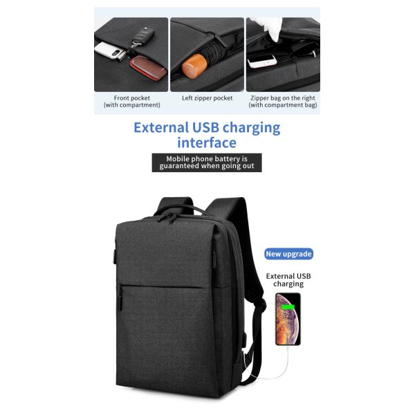 Factory high quality new men's backpack custom logo large capacity waterproof anti theft business Laptop Backpack