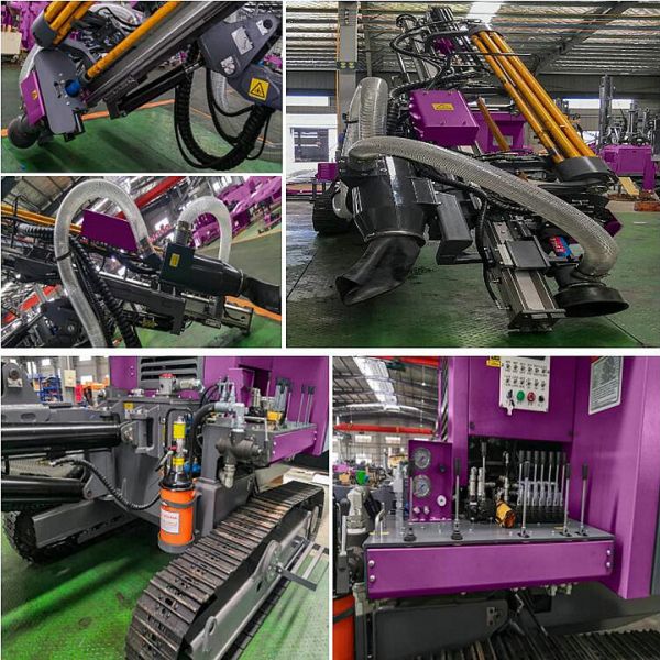 Crawler Top Hammer Drill Rig Hydraulic DTH Drilling Rig With Automatic Rod Changing System