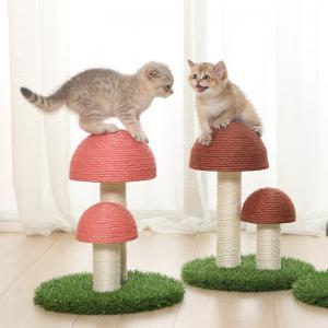 Buy cheap Flax Mushrooms Sisal Cat Tree Tower Cat Scratch Post Board S 36*30cm product