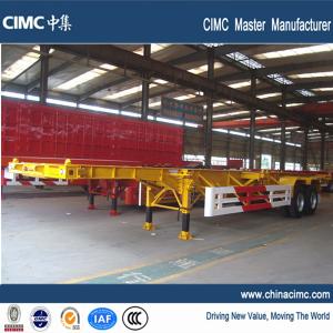 China cimc 20ft 40ft tandem axle container chassis 40 tons on sale