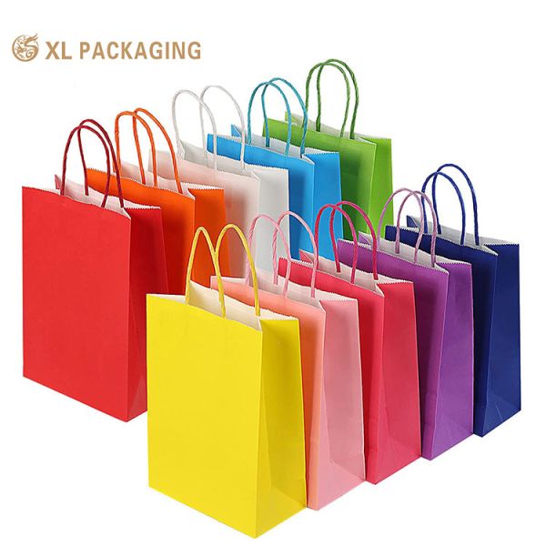 XL Packaging Custom Packaging Bag Luxury Matte Gift Shopping Paper Bag With Logo For Clothing Jewelry Wine