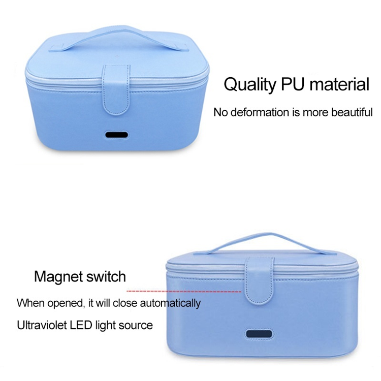 Blue 6 Lamp Fast Disinfection Uv Light Cleaner For Cell Phone