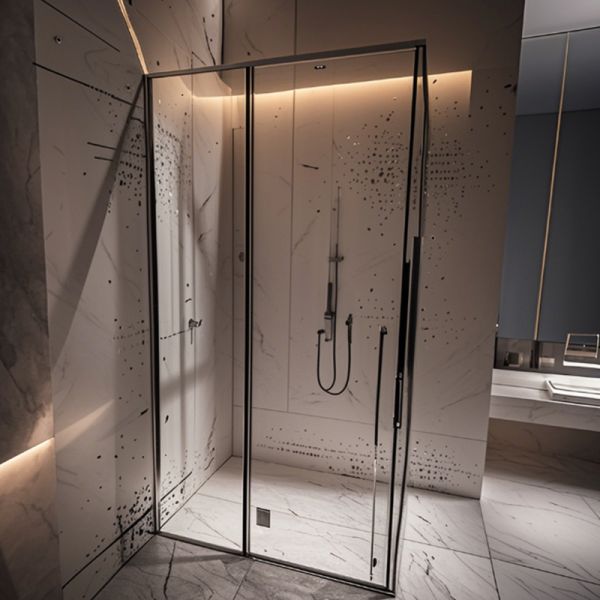 Customizable Tempered Glass Shower Enclosure with Multiple Size and Configuration Options