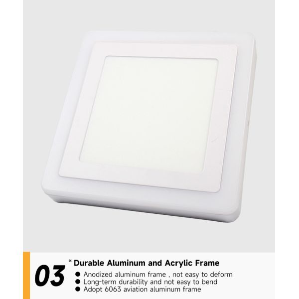 9 Watt 9 Watt 16 Watt 24 Watt Flat Panel LED Lights AC180-265V For Home