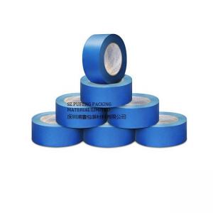 Buy cheap 3M RoHS Masking Adhesive Tape With UV Resistant Crepe Paper , Blue Heat Resistant Masking Tape product