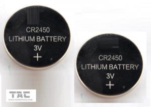 China CR2450 3.0V 600mA Li-Mn Primary Lithium Coin Cell Buttery for Clock  Memory Card on sale