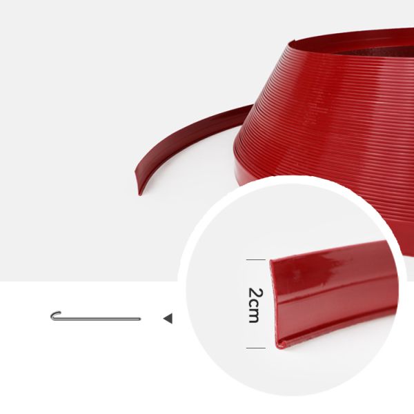 Red Color LED Channel Trim Cap J Shape Good Flexibility With SGS Certification Plastic Trim Cap