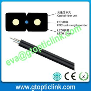 China FTTH Flat indoor drop optical fiber Cable LSZH sheath on sale