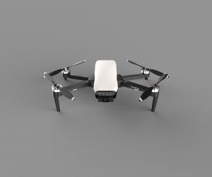 China 5000m Aerial Quadcopter Drone Inverter Controlled Foldable Aircraft Black on sale