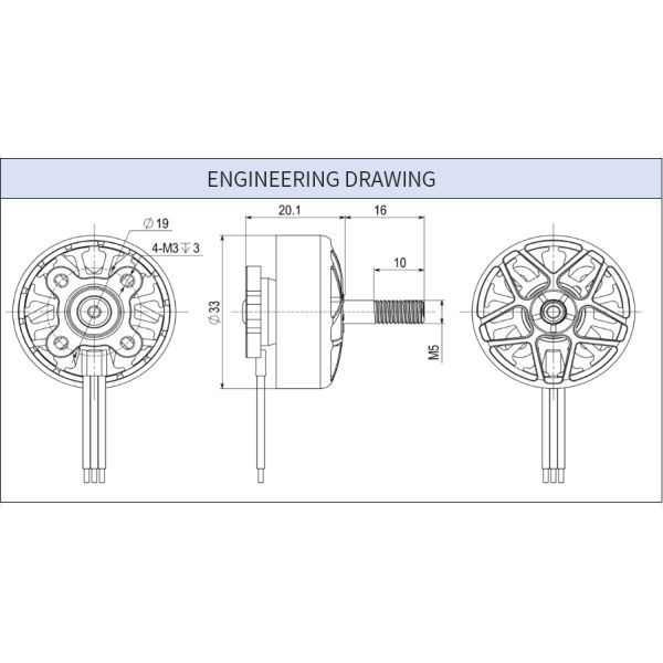 Large Stock 3115/900kv 2810 1300KV 1350KV 3-6S Brushless Motor for 7inch FPV Racing RC Drone Quadcopter Diy Parts Accessories