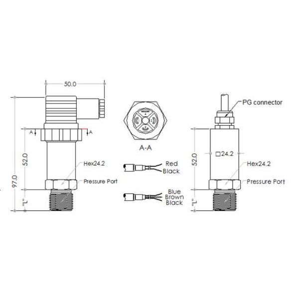High Accuracy Smart Pressure Transducer for automatic device application HPT-6SSI
