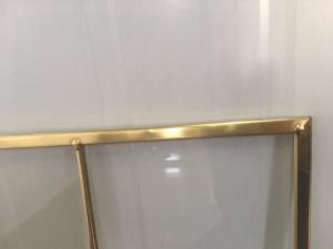 Buy cheap Transparent Kitchen Cabinet Glass Metal Frame Beveled Edge Heat Resistant product