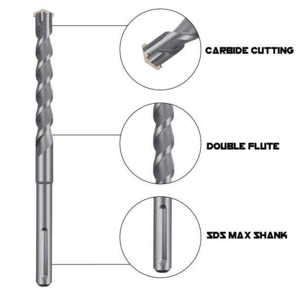 Multi Cutter Fast Professional SDS-Max Shank -TIP2 Drill Bit , SDS Hammer Drill Bits