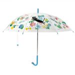 Funny Mini Clear Compact Umbrella / Straight Kid Little Girl Clear Collapsible