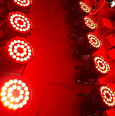 Professional Led Mini Flat Par Light 24pc×18 Led Rgb Par Can Dj Stage Dmx Lighting