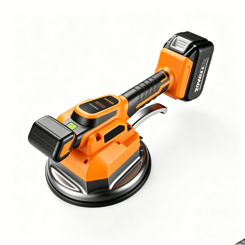 Portable Handheld Battery-Powered 20V Heavy Duty Tile Vibrator for Smooth Surface Tile Installation Construction Tool