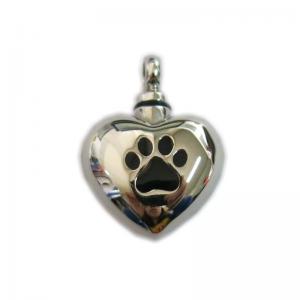 Buy cheap Heart Shape Pet Urns Size 20 * 22mm Stainless Steel Polished Surface For Necklace product