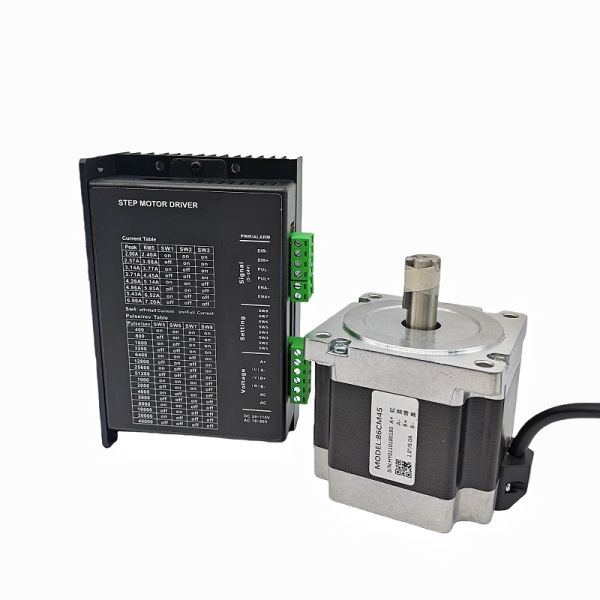 DM860C 7.2A Stepper Motor Driver with NEMA34 Stepper Motor Kit With 4.5Nm Holding Torque 6A 2-phase Open-loop For CNC Machines