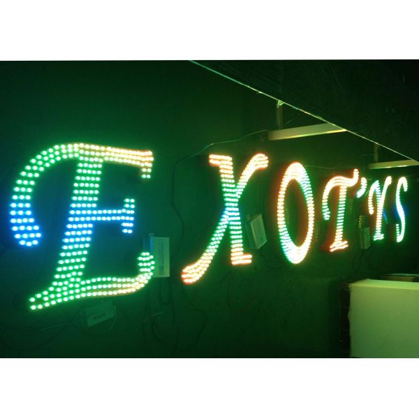 DC5V Outdoor Advertising Led Channel Letter With RGB Full Color Effect
