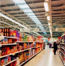 Replacing Brightness Industrial Lighting Fixture Fluorescent Led Tube For Supermarket