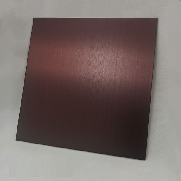 Brushed Finished Customized Color Plating SS Sheet Four Feet Hairline Stainless Steel Sheet