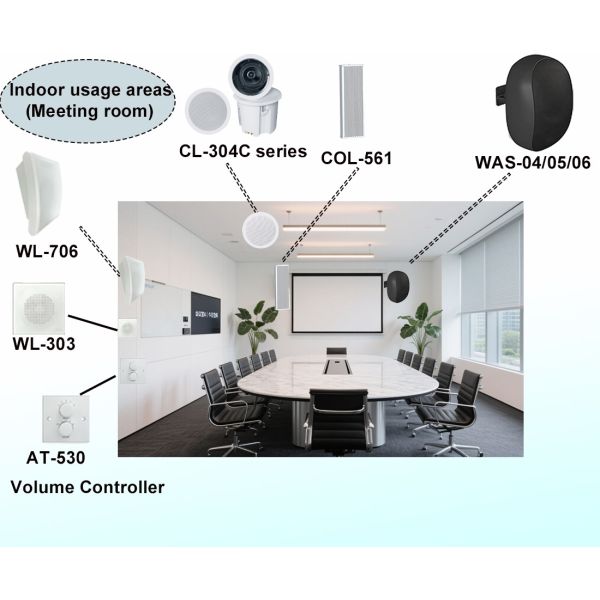OEM ODM Ceiling Speaker 30W Coaxial Loudspeaker ABS Good Sound