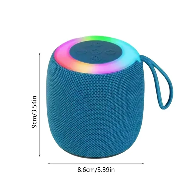 Mini Portable Colors LED Light Wireless Stereo Speaker Outdoor Waterproof Speaker