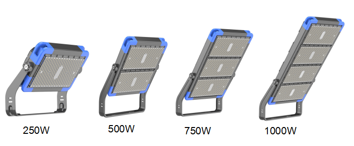 IP66 Stadium Module Commercial Exterior LED Lights 500w 750w 1000w CE TUV SAA CB
