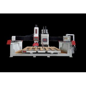 Buy cheap High Precision CNC Bridge Cutting Machine Rock Stone Slab Saw 45° Chamfering product