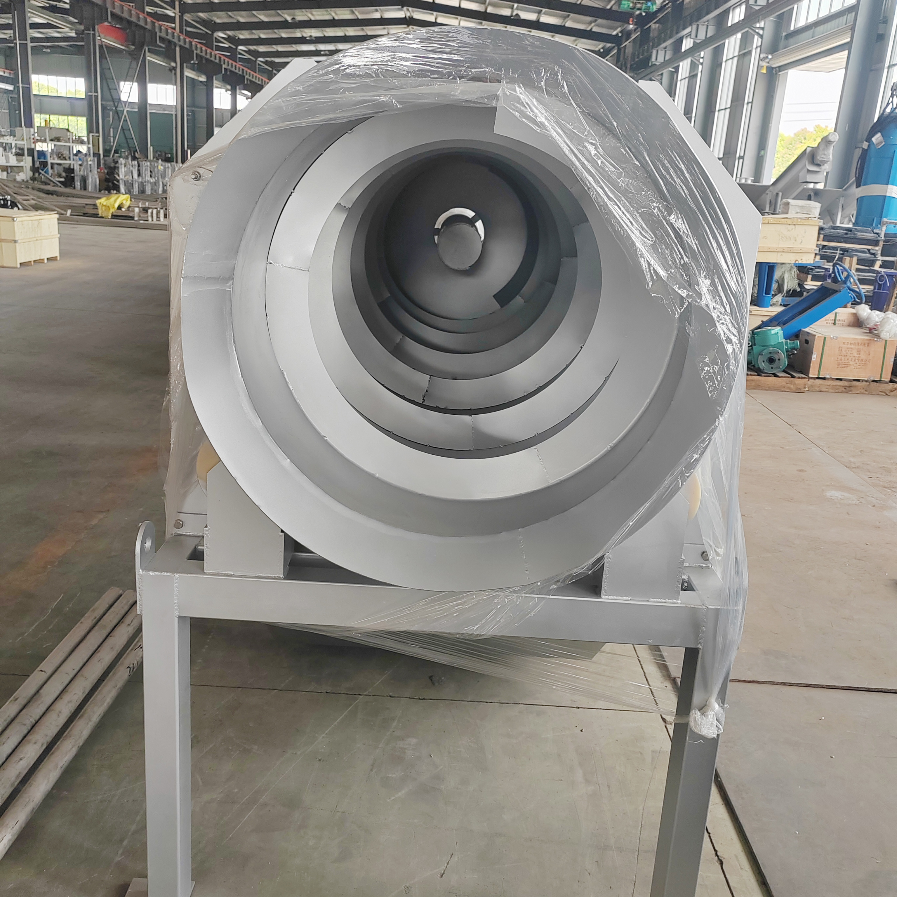 Continuous Rotary Drum Micro Filter with Internally-Fed Design, Chain Drive System, and Integrated Backwash for Industrial Wastewater