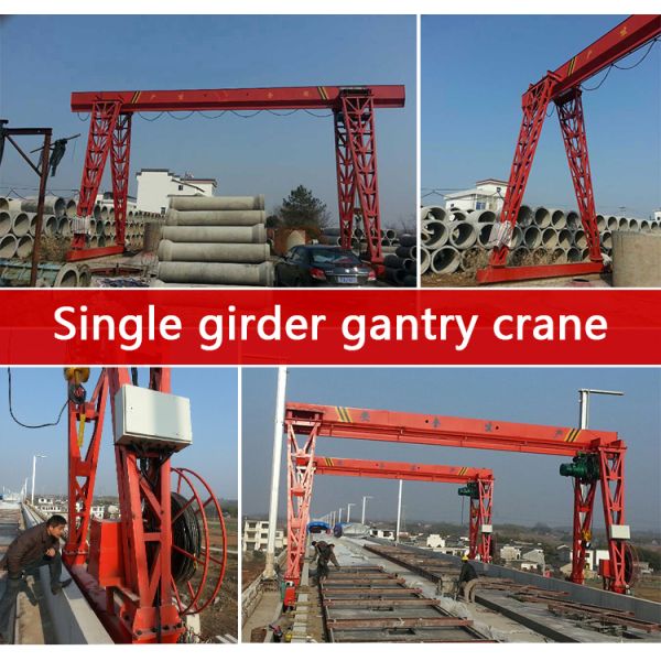 YT Reasonable price remote pendent cabin control Single girder gantry crane