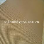 Abrasion Resistant Natural Crepe Shoe Sole Rubber Sheet Corrugated Pattern