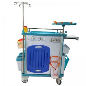 China Durable Crash Cart Emergency Medical Equipment Trolley Equipment 520MM on sale