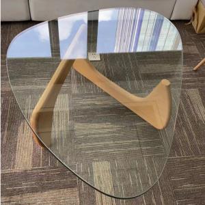 China Luxury Sector Tempered Art Glass Oval Top Conner Tables Set Coffee Table on sale
