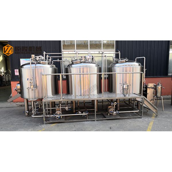 10HL Stainless Steel Beer Making Machine Semi Automatic Control With Jacket