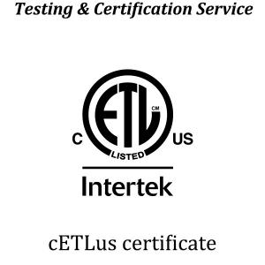 Buy cheap US And ETL Certification Mark North American Certification product
