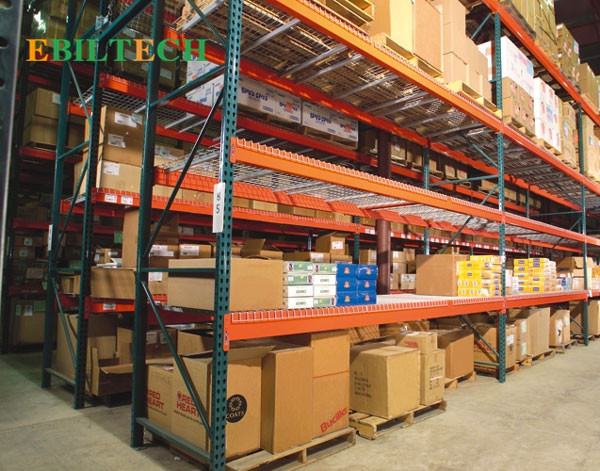 Commercial Teardrop Pallet Rack System Warehouse Stacking 100% Selective
