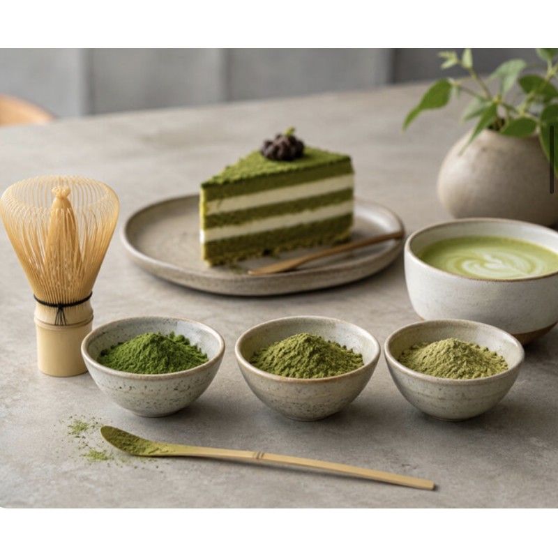 Authentic Pure Matcha Powder Industrial Grade Instant Dissolve Vending Machine Drink Compatible