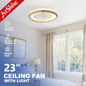 Buy cheap Imitation Wood Grain Finish 23 Inch DC Motor LED Bedroom Ceiling Fan from wholesalers