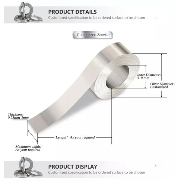 Anticorrosive Bending Stainless Steel Strip 1mm Rustproof Durable